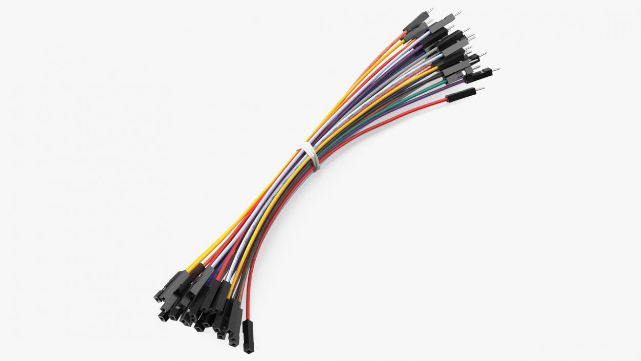 3D Jumper Wires Collection model