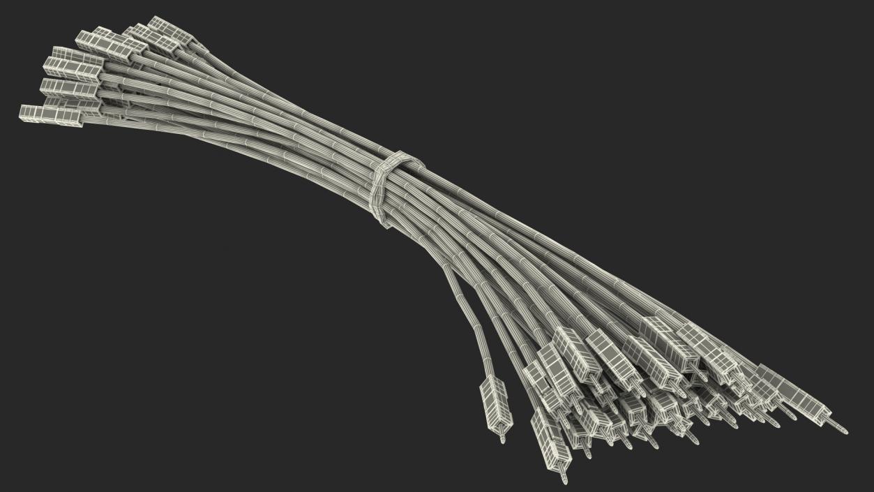 3D Jumper Wires Collection model