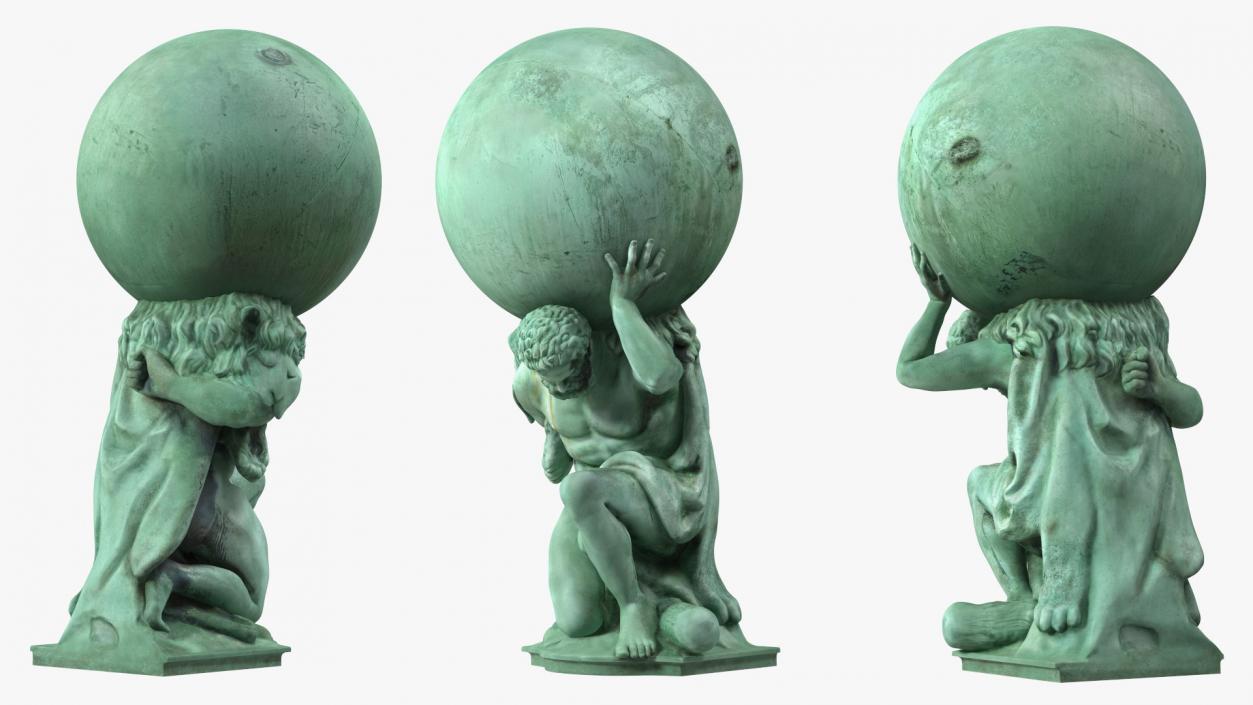 Portmeirion Hercules Statue for 3D Print 2 3D