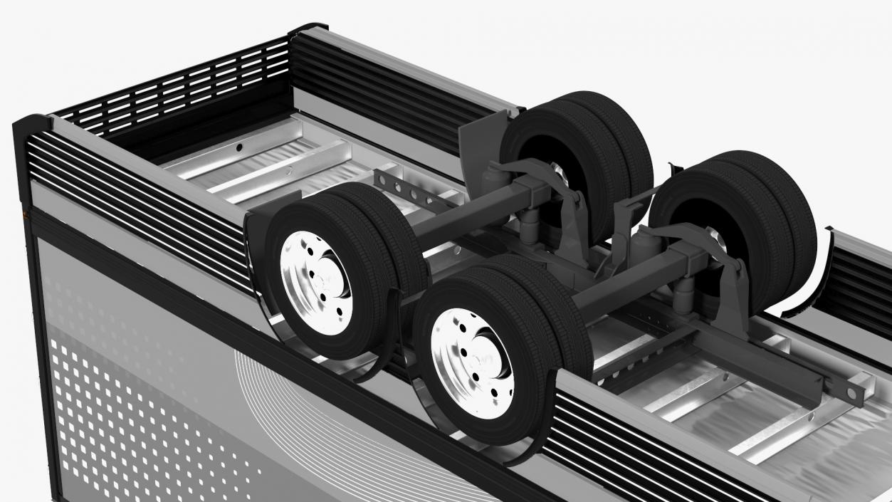 Hydrogen Concept Semi Truck Hyundai HDC-6 with Trailer 3D model