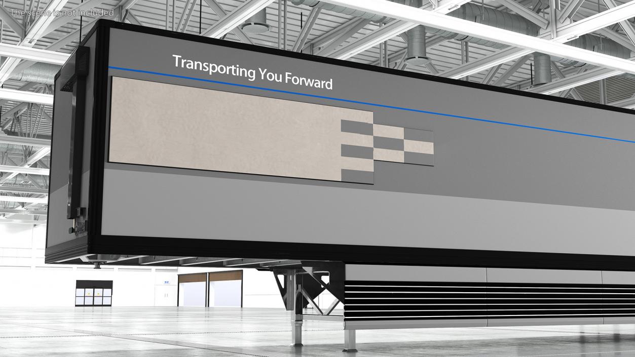 Hydrogen Concept Semi Truck Hyundai HDC-6 with Trailer 3D model