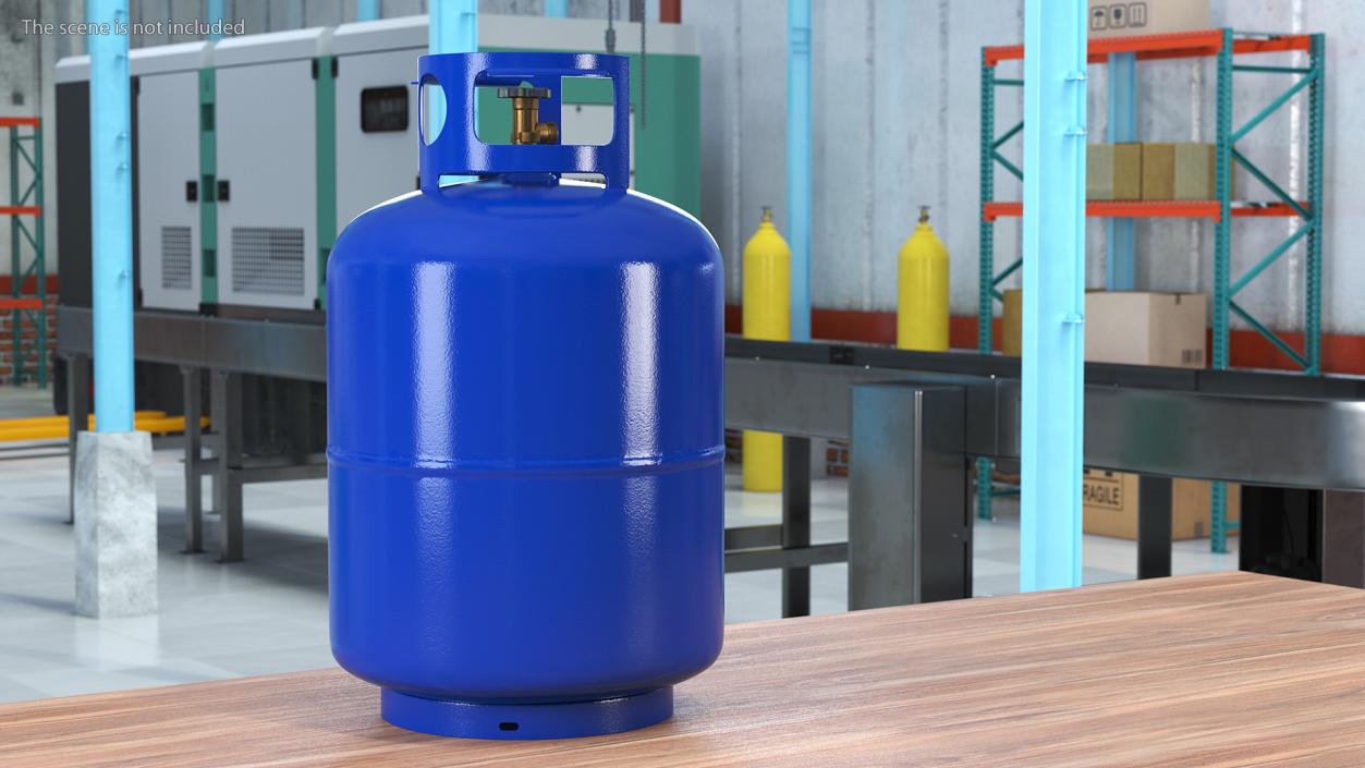 Standard Propane Gas Cylinder 3D model