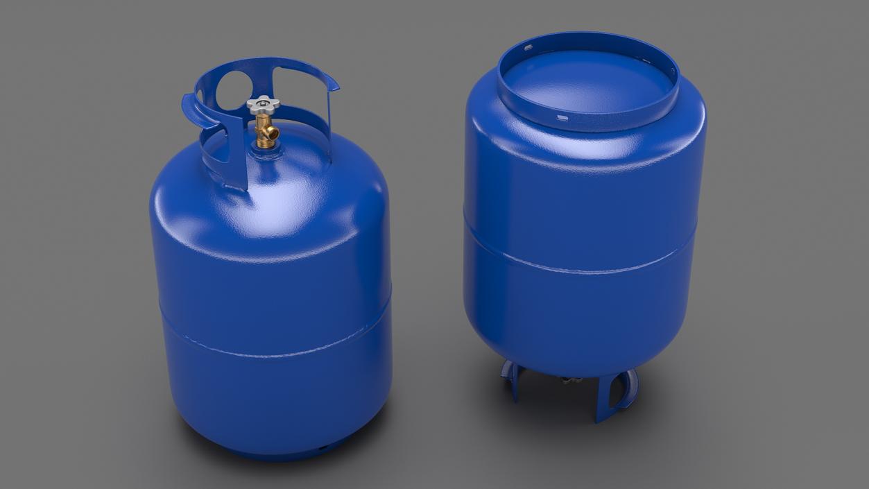 Standard Propane Gas Cylinder 3D model