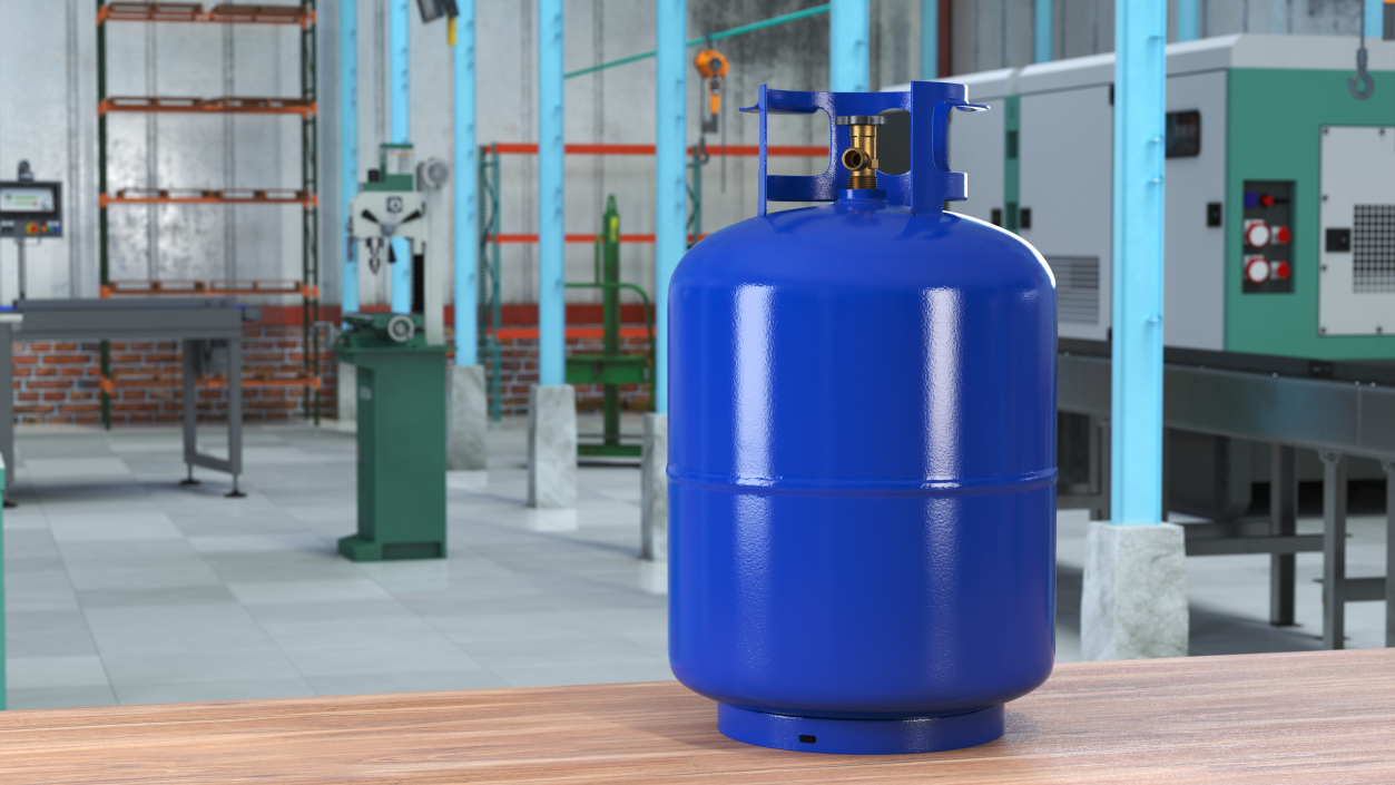 Standard Propane Gas Cylinder 3D model