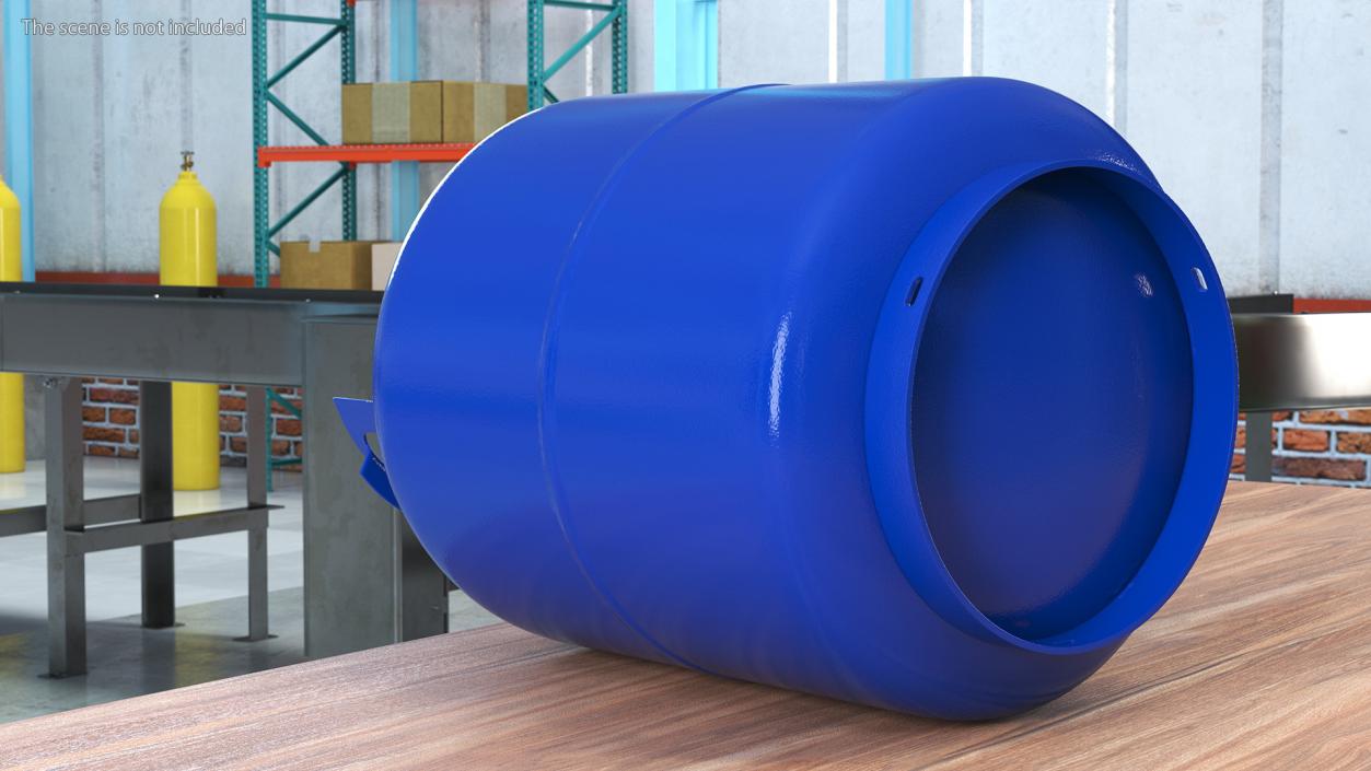 Standard Propane Gas Cylinder 3D model