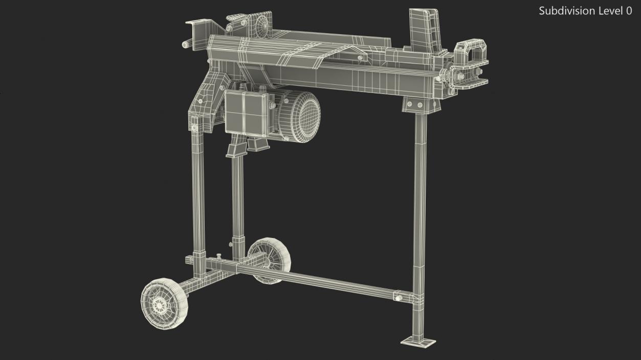 WEN 56207 Electric Log Splitter with Stand Rigged 3D model