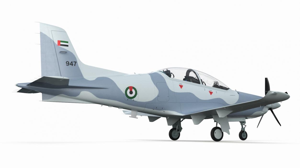 3D Training Aircraft Pilatus PC-21 Grey 2 model