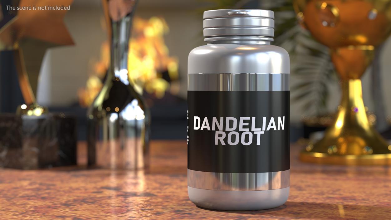 3D Dandelian Root Jar model