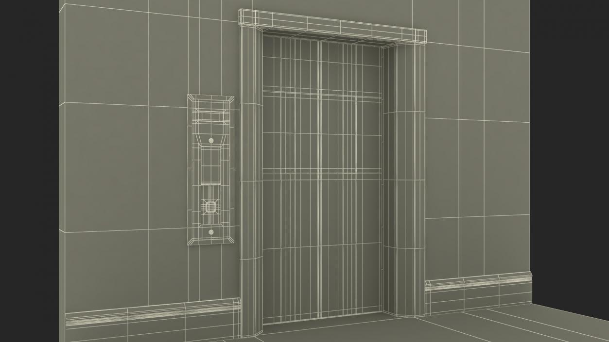 Modern Elevator Interior 3D model