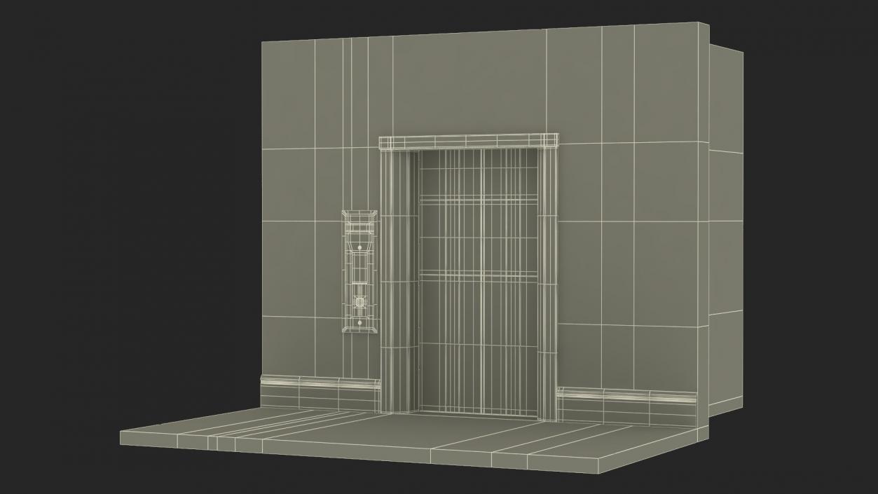 Modern Elevator Interior 3D model