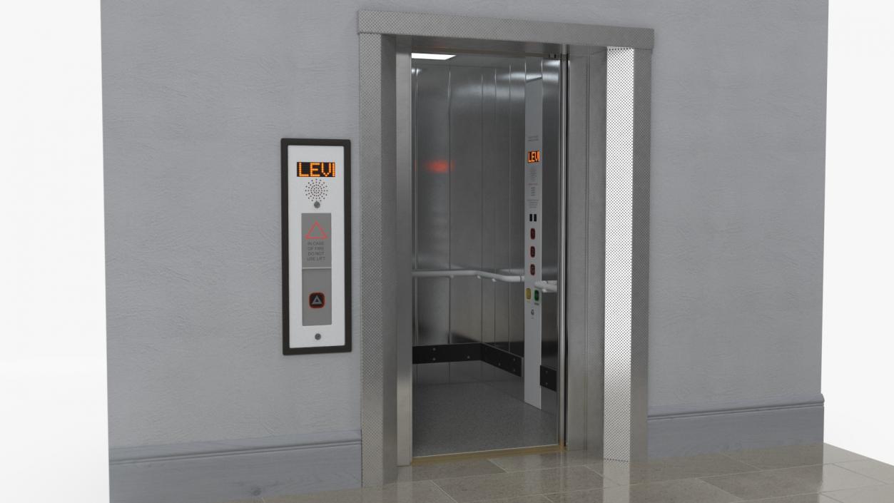 Modern Elevator Interior 3D model