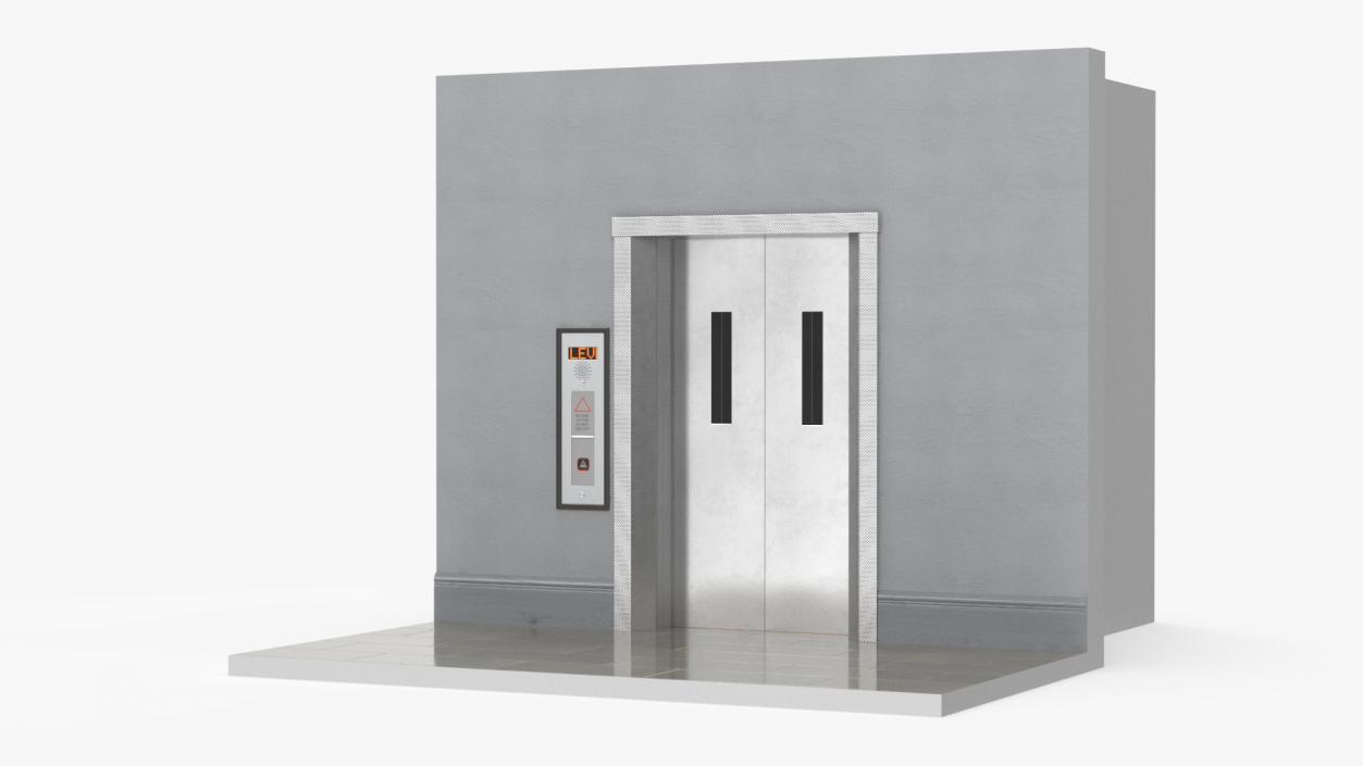 Modern Elevator Interior 3D model