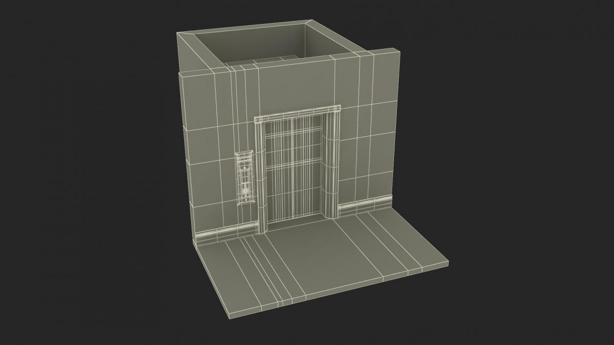 Modern Elevator Interior 3D model