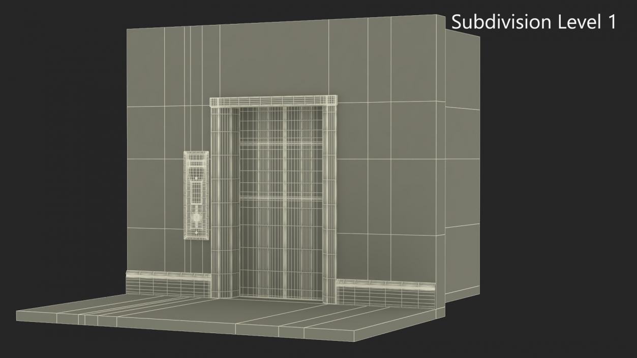 Modern Elevator Interior 3D model