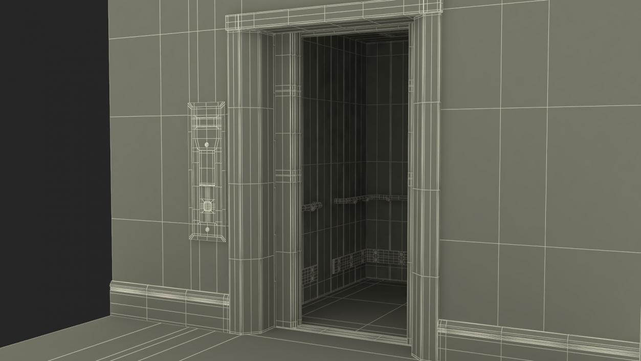 Modern Elevator Interior 3D model