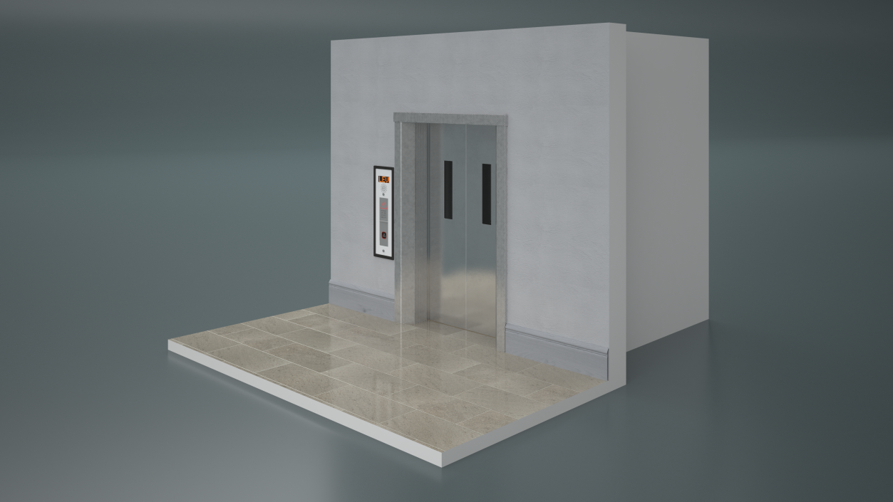 Modern Elevator Interior 3D model