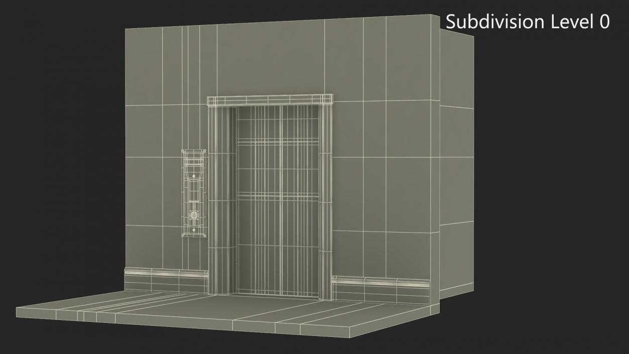 Modern Elevator Interior 3D model