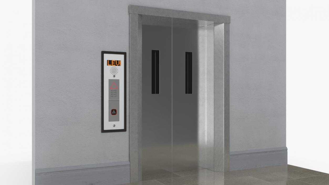 Modern Elevator Interior 3D model