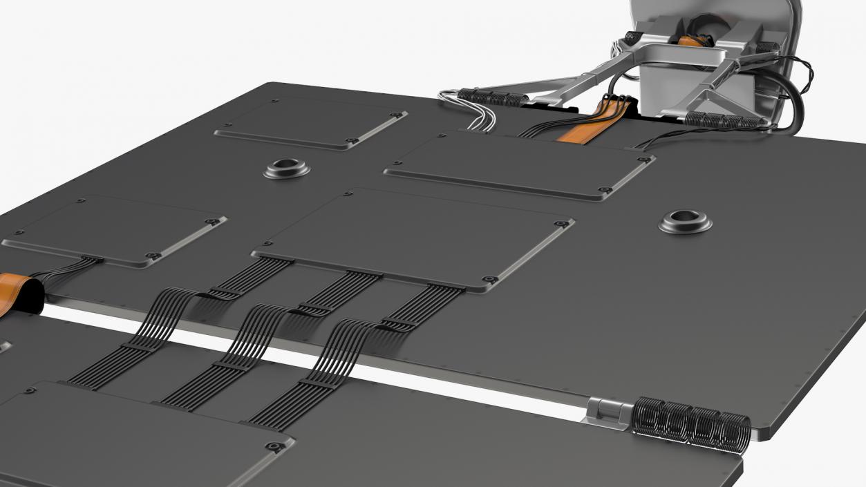 3D Solar Panels on Spacecraft