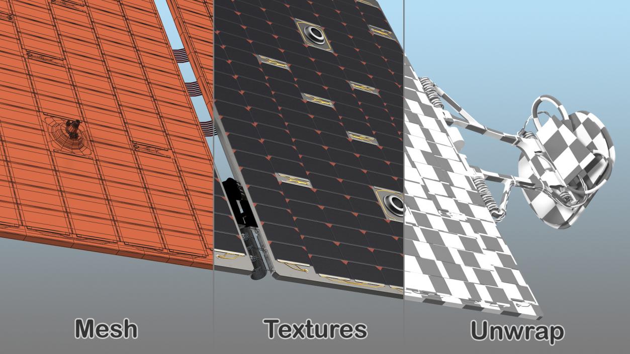 3D Solar Panels on Spacecraft