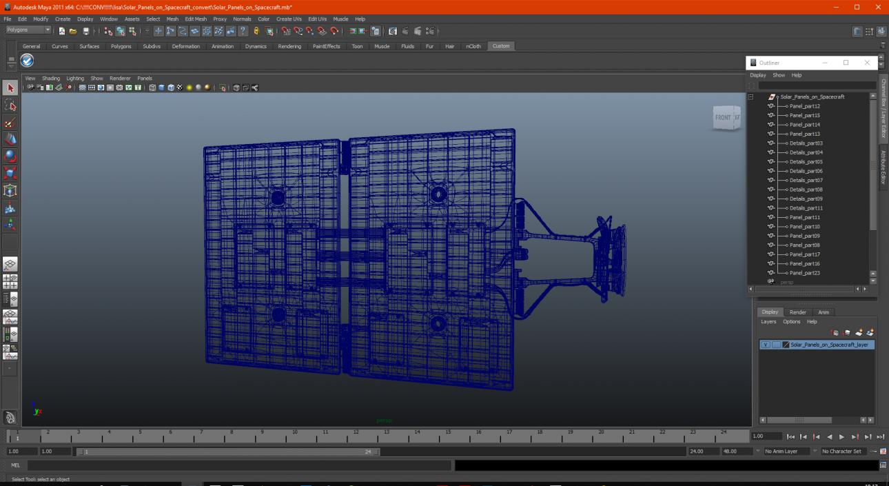 3D Solar Panels on Spacecraft