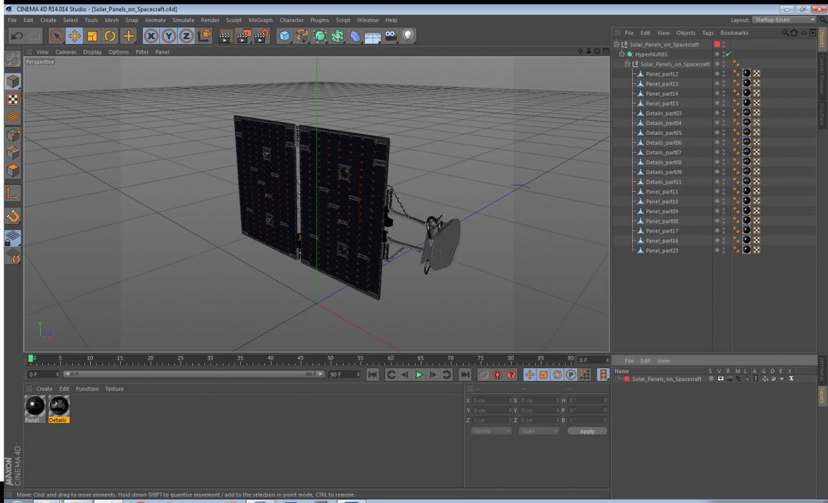 3D Solar Panels on Spacecraft