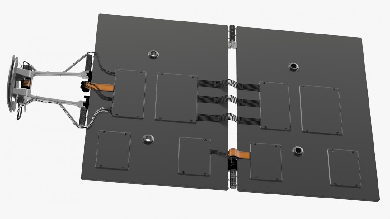 3D Solar Panels on Spacecraft