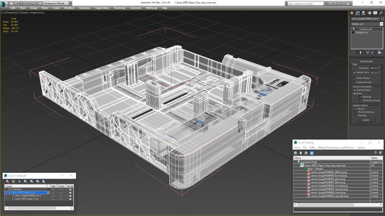 3D model Canon MFP Paper Tray