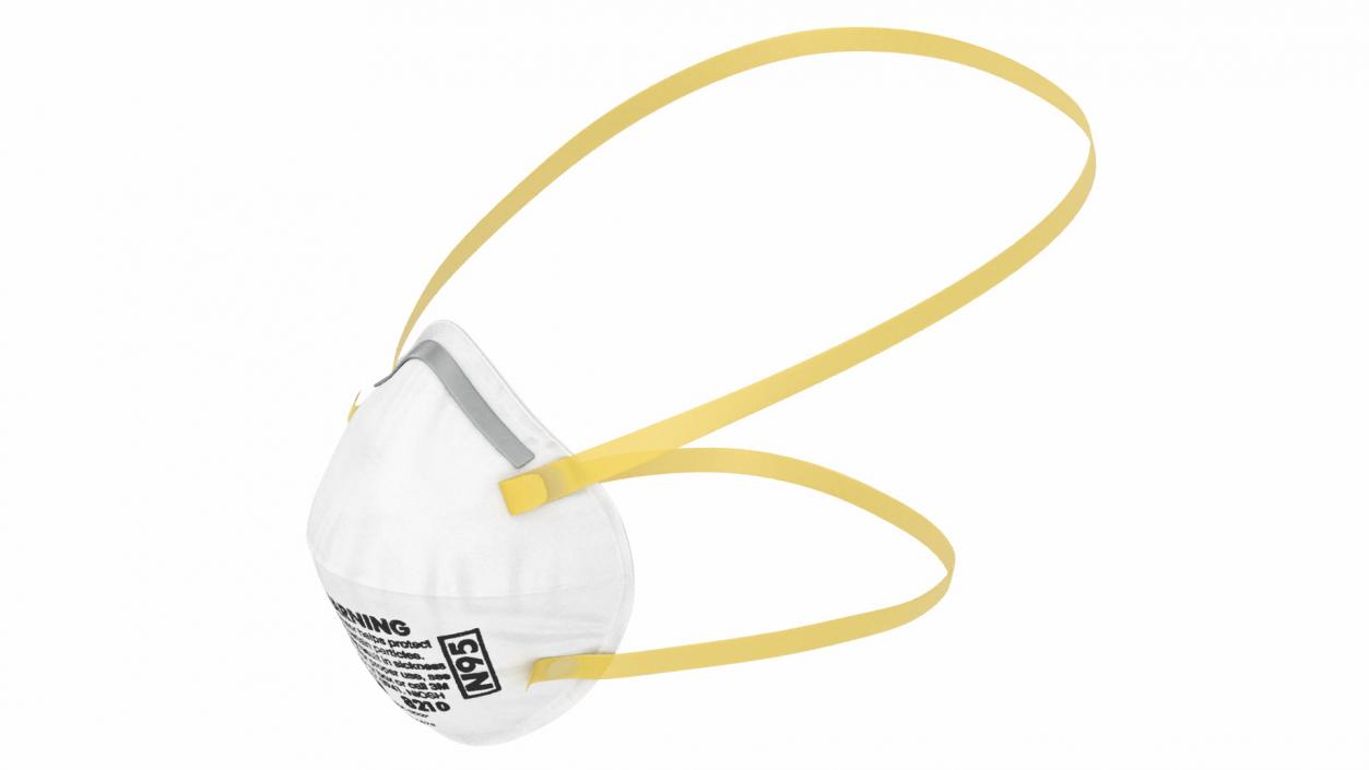 Particulate Respirator 3M 8210 N95 3D model