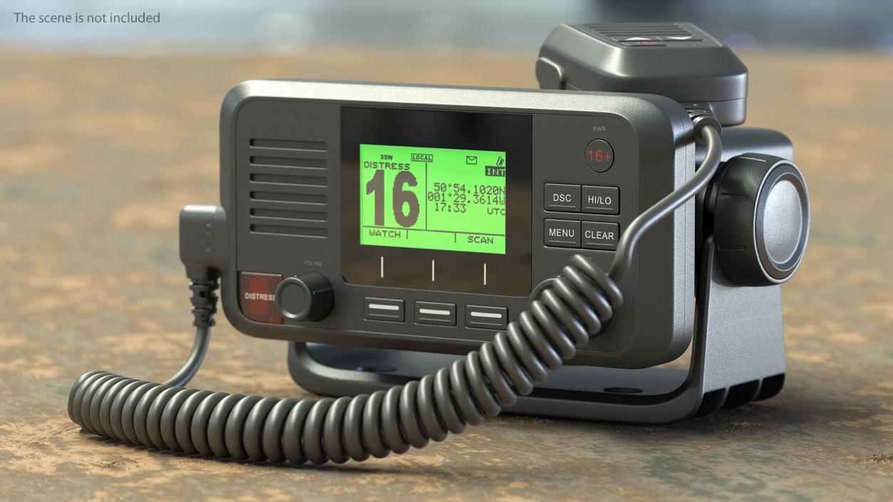 VHF Marine Base Radio Station 3D model