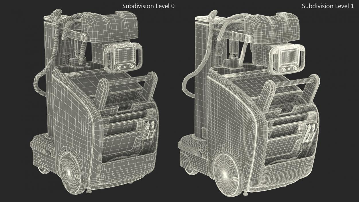 3D Mobile X-ray Machine Black