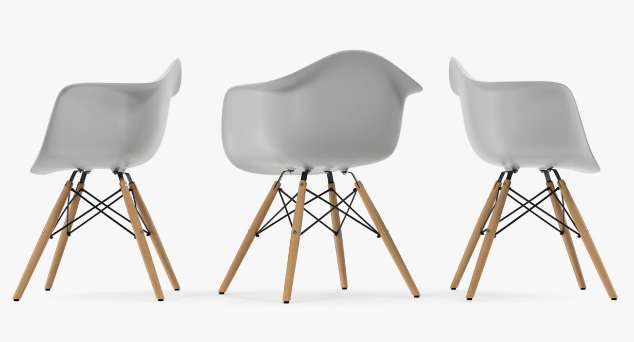 3D Modern Shell Chair model