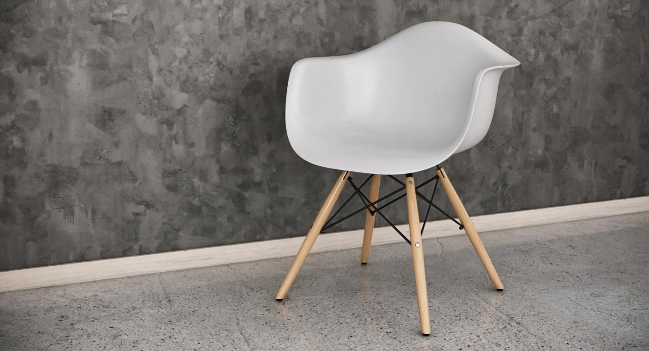 3D Modern Shell Chair model