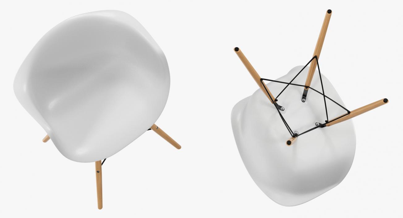 3D Modern Shell Chair model