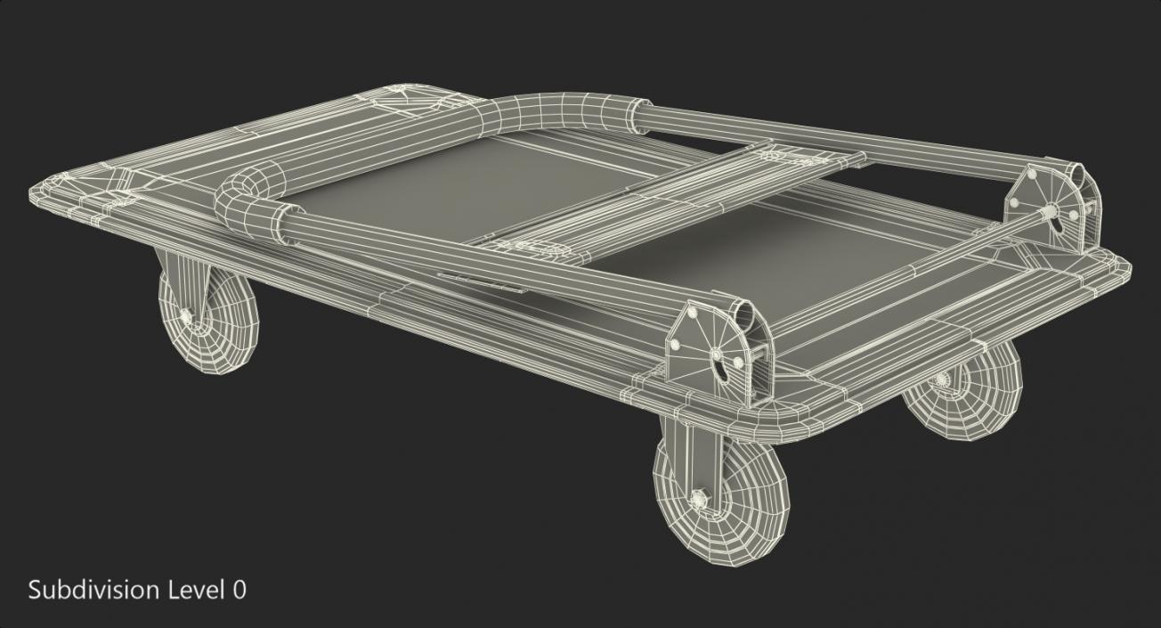 Folded Trolley 3D model