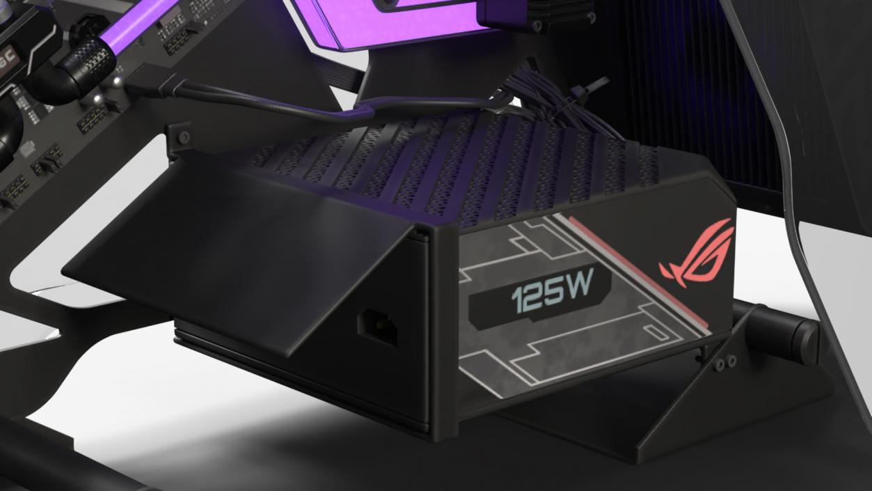 3D model Gaming PC On State Open 2