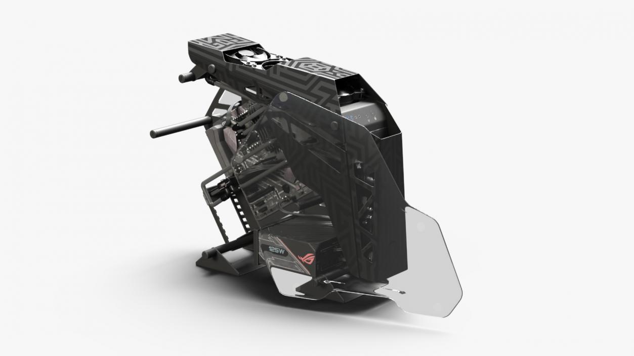 3D model Gaming PC On State Open 2