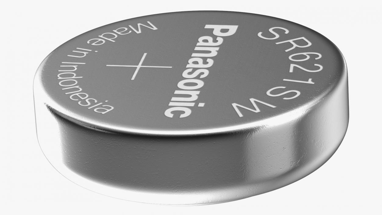 Button Cell Battery Panasonic SR621SW 3D