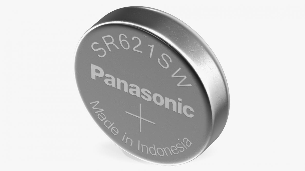 Button Cell Battery Panasonic SR621SW 3D