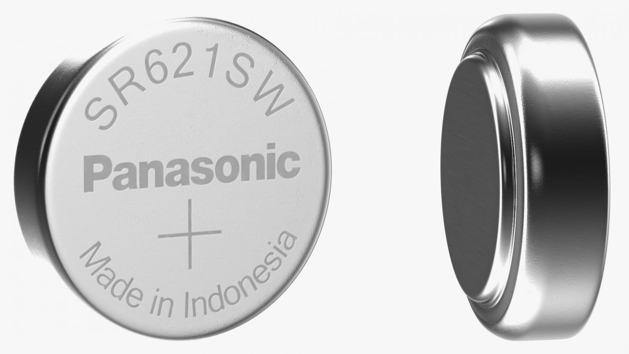 Button Cell Battery Panasonic SR621SW 3D