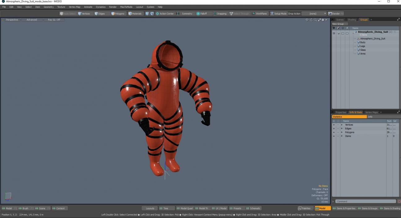 3D Atmospheric Diving Suit model