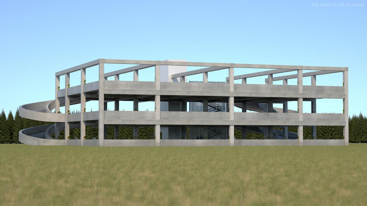 Car Parking Building Fur 3D model