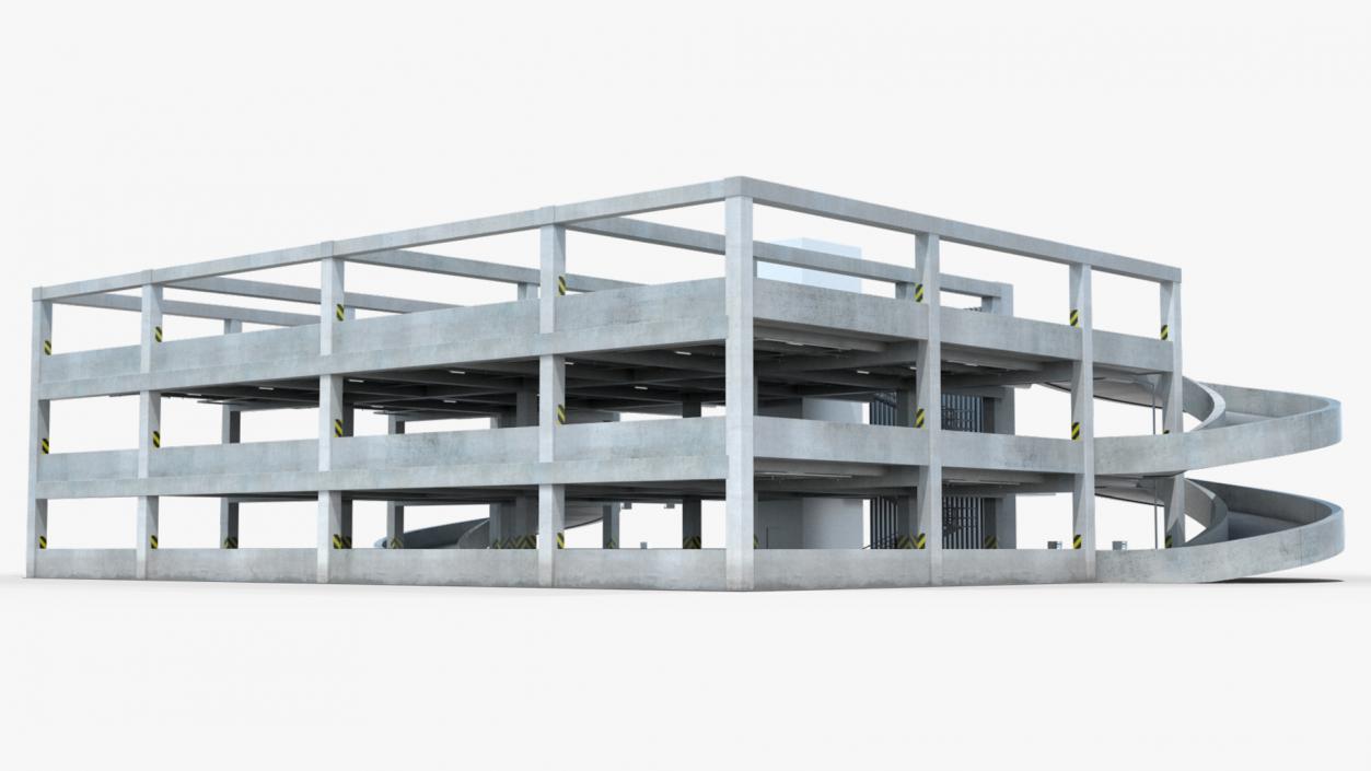 Car Parking Building Fur 3D model