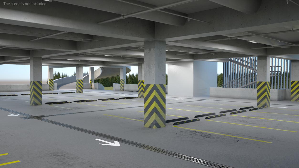 Car Parking Building Fur 3D model