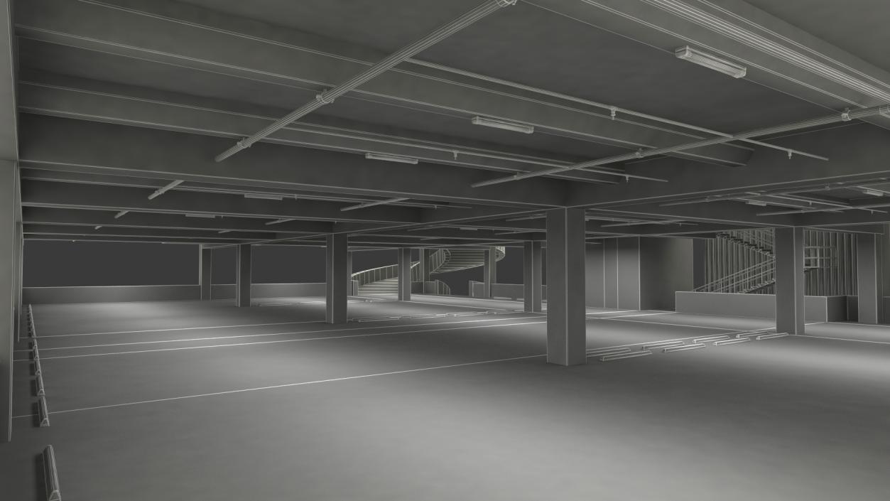 Car Parking Building Fur 3D model