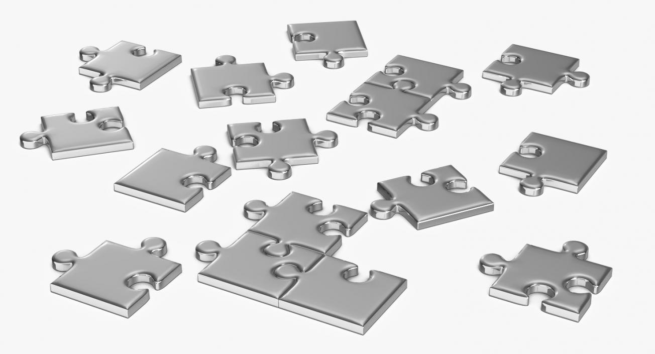 3D Puzzles 3D Models Collection model