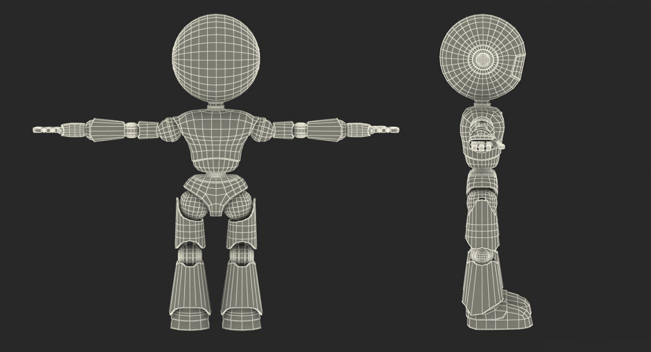 Modern Robot Rigged 3D model