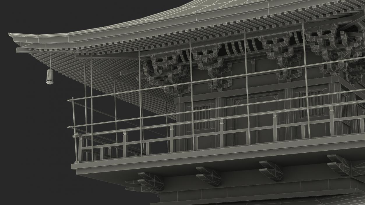 3D model Japanese Temple