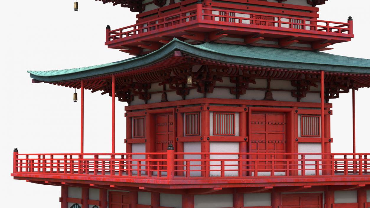 3D model Japanese Temple