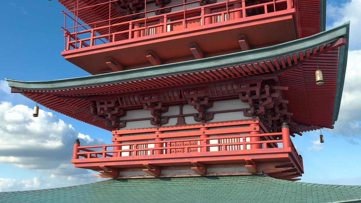 3D model Japanese Temple